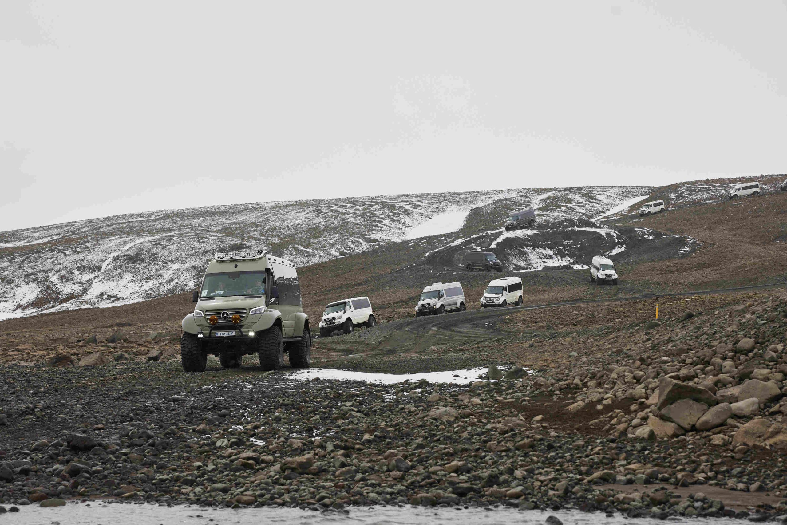 Destination management company Atlantik organizes a mountain truck tour in Iceland